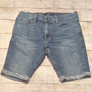 Hollister Women's Blue Super Skinny Denim Shorts Hollister Epic Flex Size 33